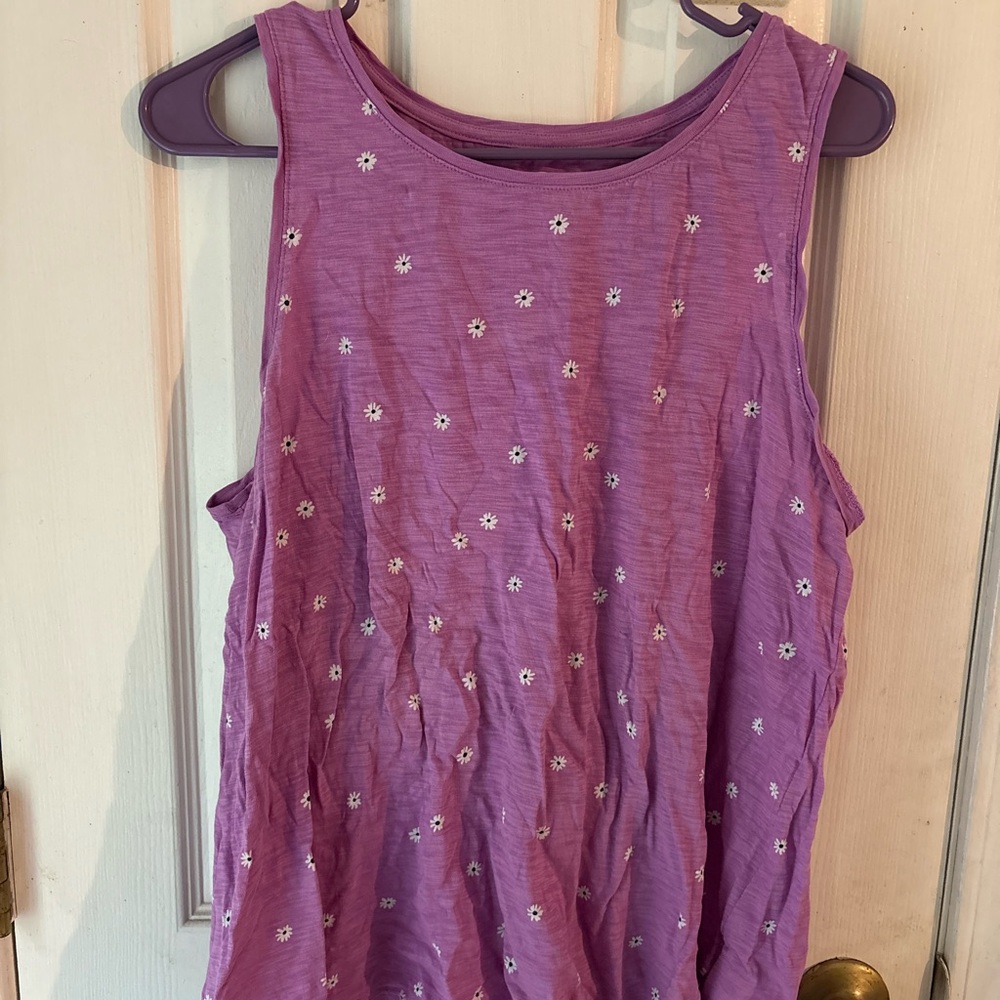 Old Navy Lavender Floral Tank Top